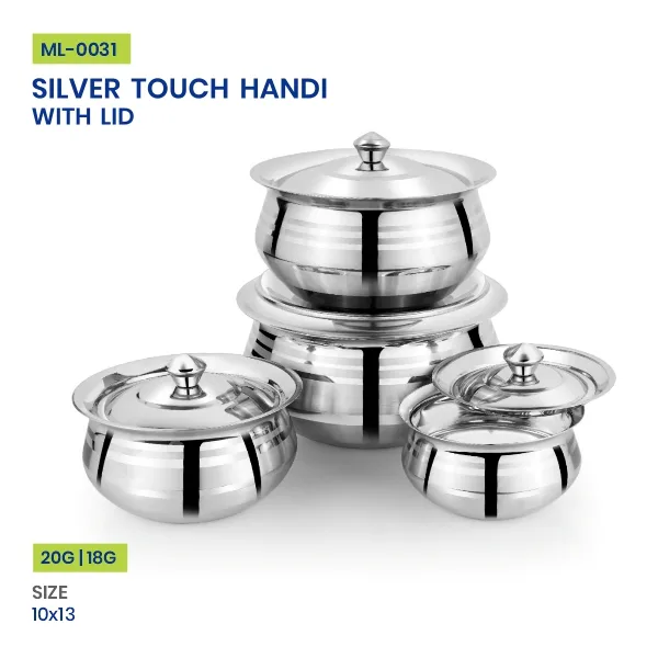 Silver Touch Handi With Lid — image 1